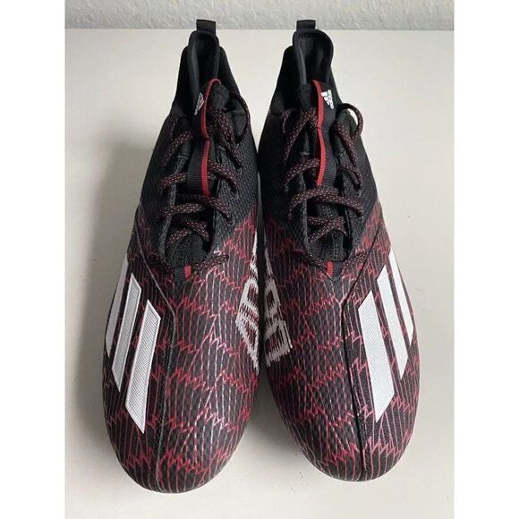 Adidas Adizero Scorch Louisville Football Cleats Black Red GY5648 Men’s Sz 13.5 - Picture 2 of 11